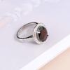 Серебряное кольцо с натуральным темным гранатом, овальное 10*12 мм, драгоценный камень, серебро 925 пробы, изысканные ювелирные изделия для женщин, повседневная одежда, подарок
