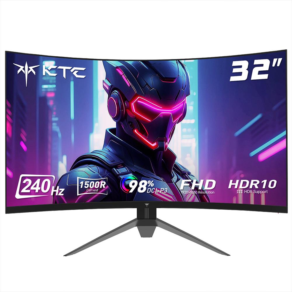 KTC H32S17F 32'' изогнутый игровой монитор, 1920*1080 HVA-панель, частота обновления 240 Гц, 125% sRGB, 3500:1 Коэффициент контрастности