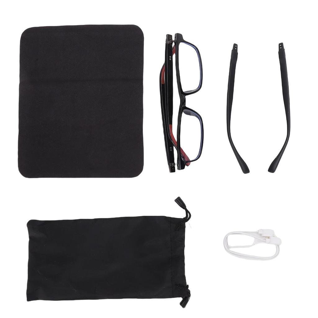 Smart Glasses with Mic Speakers Blue Light Blocking Bluetooth AI Translation Glasses Support 100 Languages for Social