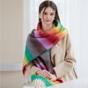 Winter New High-end Thickened Warm Scarf Women's Winter Scarf Dopamine Color Scarf Scarf
