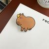 Милая брошь капибара, значок капибары в виде животного, мультяшная акриловая булавка капибара для девочек