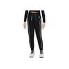 Logo Print Casual Drawstring Cuffed Knit Joggers Kids Bottoms Black DQ8877-010