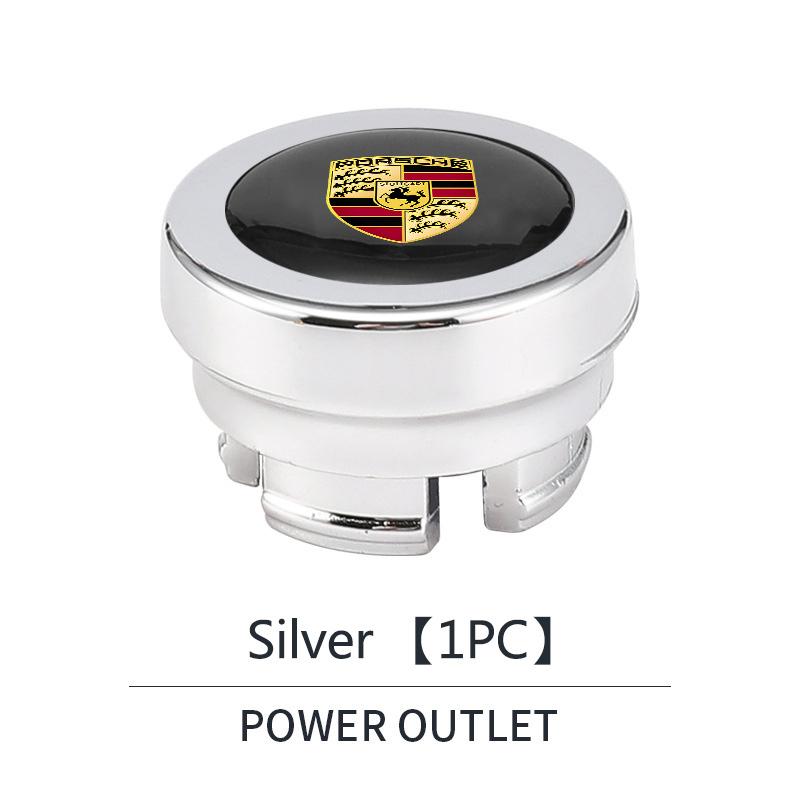 Пластиковая крышка прикуривателя автомобиля ABS, пылезащитная декоративная заглушка для Porsche Cayenne Panamera Macan 911 718 Taycan Boxster Cayman 918