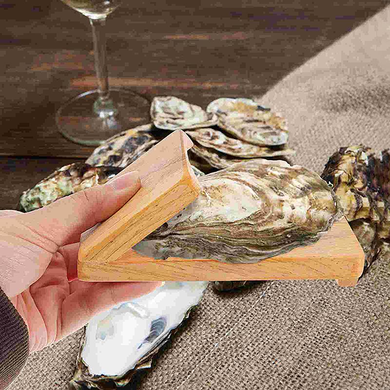 Новые деревянные ручки ножи для устриц открывалка из нержавеющей стали нож для очистки раковин гребешков с зажимом для очистки устриц для морепродуктов
