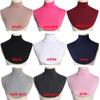 Ramadan Hijab Cover Headwrap Full Fake Collar High Collars Turtleneck Scarves Wraps Soft Cotton Modal Neck Cover