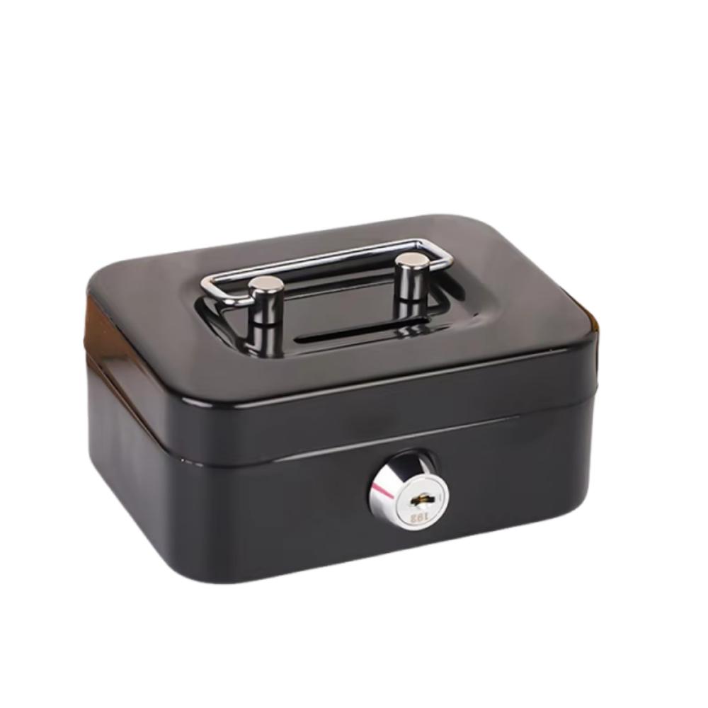 Mini Lockable Cash Box with Key Storage Box Coin Bank Piggy Bank  for Adults