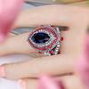 Groovy Ring Elegant Marquise Cut Multicolor Lady Finger Rings Party Jewelry