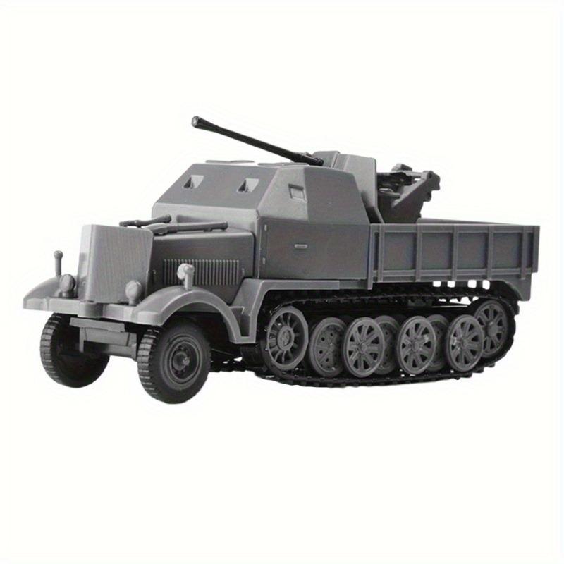 1:72 масштаба миниатюрная полугусеничная модель бронированной машины игрушки Второй мировой войны FLAK37 4D сборка автомобиля DIY комплект