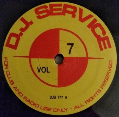 12-дюймовая пластинка РАЗНЫЕ - D.J. Служебный том. 7 DJS777 Диджейский сервис США Рэп и хип-хоп/R&B Б/у
