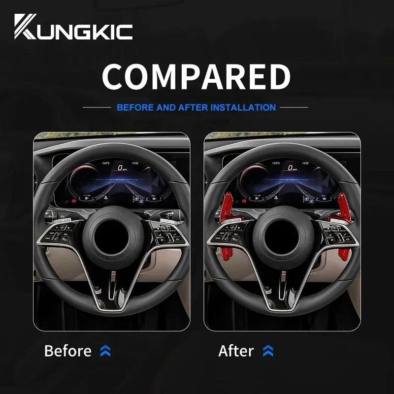 Жесткие подрулевые лепестки переключения передач из сухого углеволокна для Mercedes-Benz C-Class W206, E-Class W213 S213 C238 A238, S-Class W223