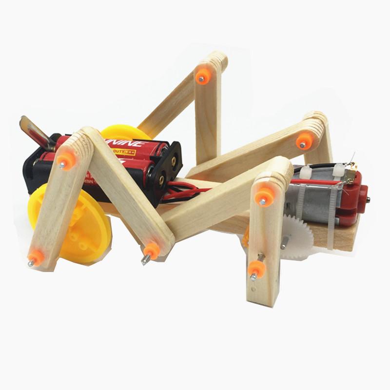 Механическая модель Насекомого из дерева DIY Обучающий STEM-проект Для студентов Детей Деревянный конструктор Головоломка Научный эксперимент