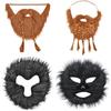 Halloween Fake Beard With Monkey Design For Adults Party Costumes