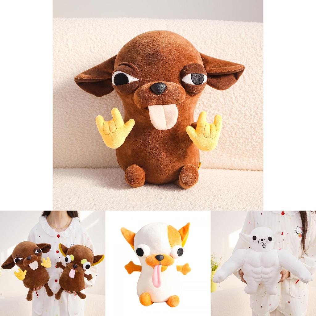 Плюшевая игрушка Чихуахуа из очень мягкого короткого плюша. Подарок и предмет коллекционирования для детей.