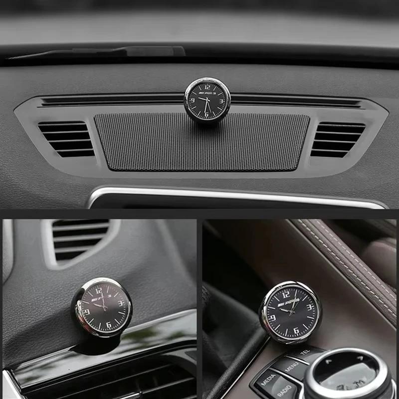 LJX1 Car Decoration Quartz Luminous Clock Watch For Mercedes benz AMG GLA CLA GLC GLE GLB GLK CLS A B C E S Class E300 C200 C260 C180