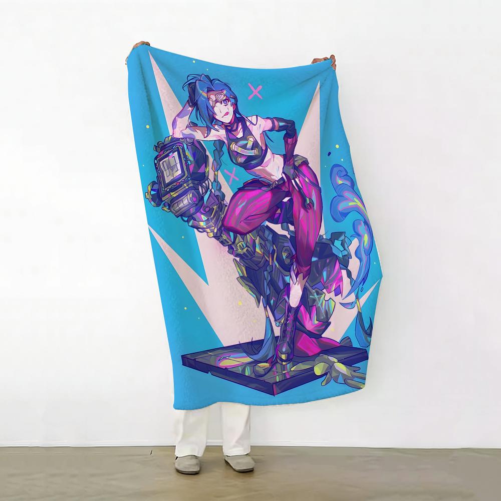 Character g girl with twin tails s  Soft Warm Flannel Fleece  Blanket for Sofa Bed Travel Home