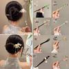 Elegant Hanfu Flower Hairpin: High-End Tassel Step Shake for Updo