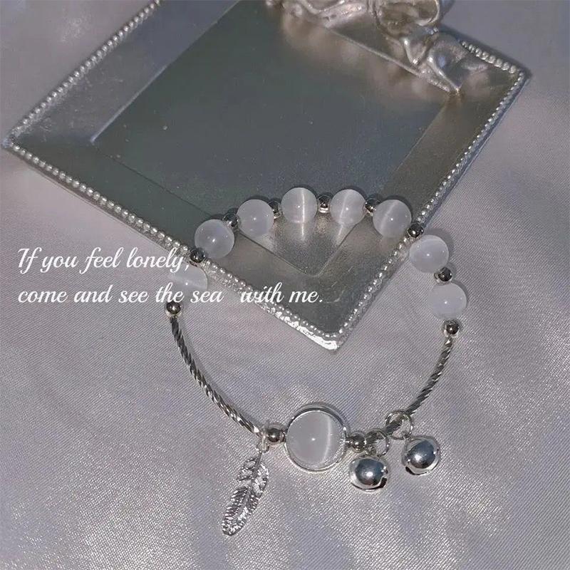 Женский браслет с имитацией опала, изысканный милый браслет из бисера, натуральный браслет для девочек, праздничные украшения, подарок, изысканные аксессуары