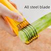 Banana-cutting Artifact Stainless Steel Slicer Food Grade Fruit Knife Ham Sausage Slicer Fruit Platter Tools  Kitchen Gadgets