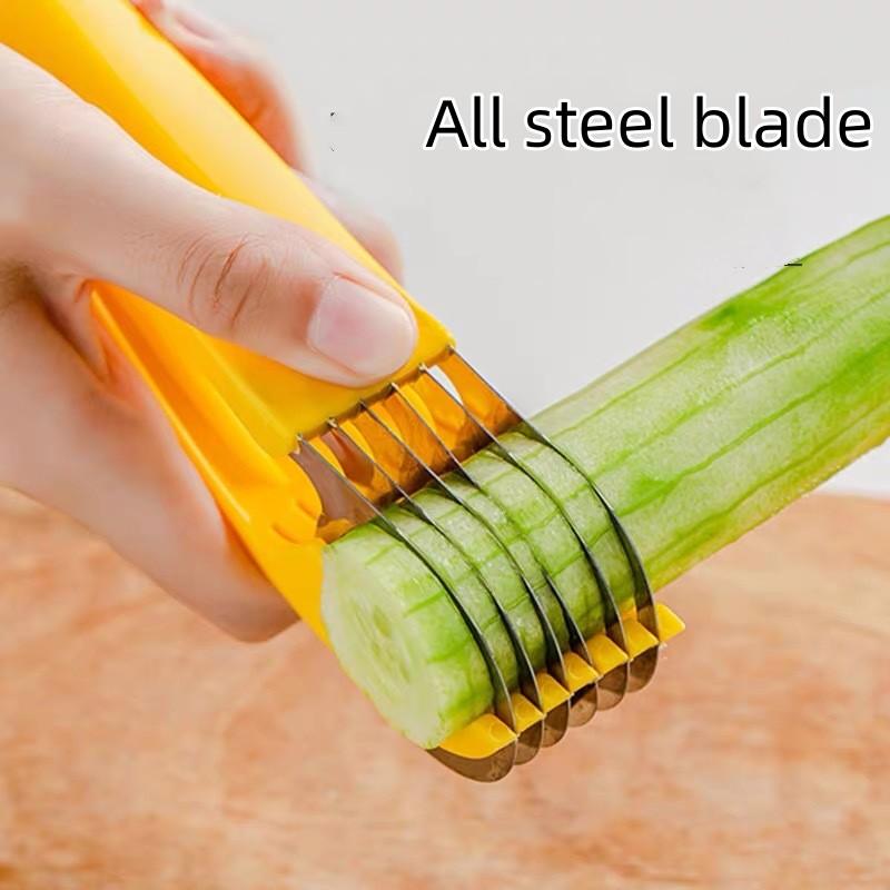 Banana-cutting Artifact Stainless Steel Slicer Food Grade Fruit Knife Ham Sausage Slicer Fruit Platter Tools Kitchen Gadgets