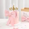 1PC Big Foam Bow Cake Topper for Girls Fashion Birthday Wedding Party Decoration Prince Valentine's Day Supplies