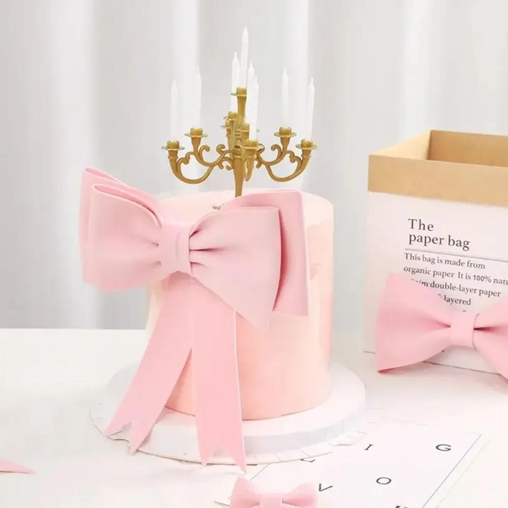 1PC Big Foam Bow Cake Topper for Girls Fashion Birthday Wedding Party Decoration Prince Valentine's Day Supplies