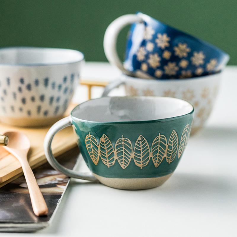 Винтажная керамическая кружка, керамическая кружка для кофе, чашка для чая с молоком, чашка для воды, стекло для воды, уникальные подарки, товары для дома