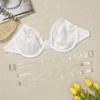 Women Plus Size Invisible Bra with Wired Sexy Lace Lingerie Unlined Bra Backless Underwear 85C 85D 90C 90D 95C 95D 100C 100D