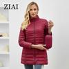 ziai Autumn Winter Women's Jacket Warm Padded Puffer Coat Ultra Light Down Jacket Women Quilted Parka Slim Fit Outerwear DM22
