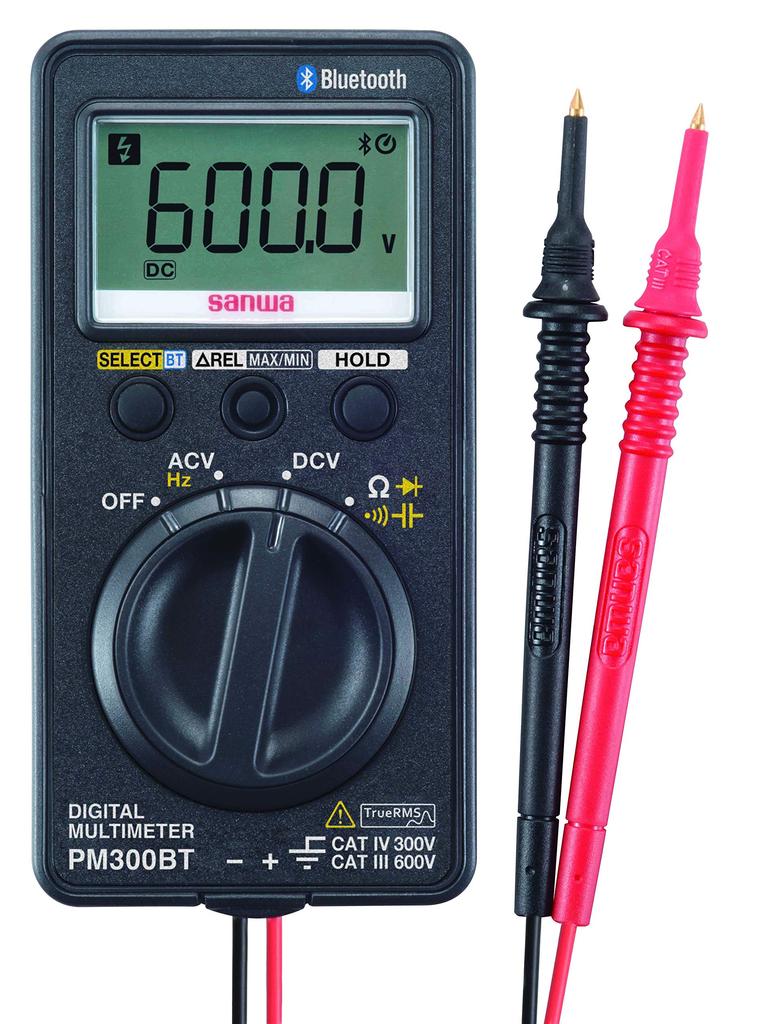 Sanwa Denki Meter Digital Multimeter PM300BT with Bluetooth Communication Function