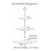 Подставка для торта в форме цветка, бамбуковая, большой вместимости, корзина для сухофруктов, легко моется, 2/3-ярусная тарелка для хранения закусок, для вечеринки