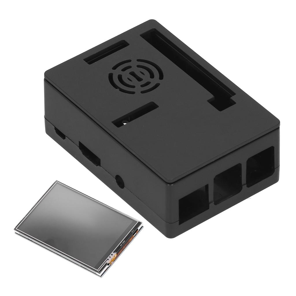 For Raspberry Pi Shell LCD Display Protective Box Electronic Component 480 * 320(Black Case 3.5in Screen )