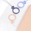 Soft Rubber Universal Mobile Phone Lanyard Keys Phones Strap Silicone Ring Pendant Ring Strap