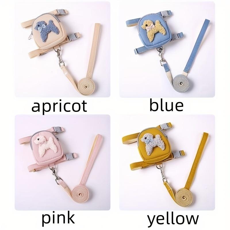 Регулируемый мягкий жилет для домашних животных с рюкзаком и поводком для маленьких и средних собак — идеально подходит для приключений на свежем воздухе и переноски лакомств