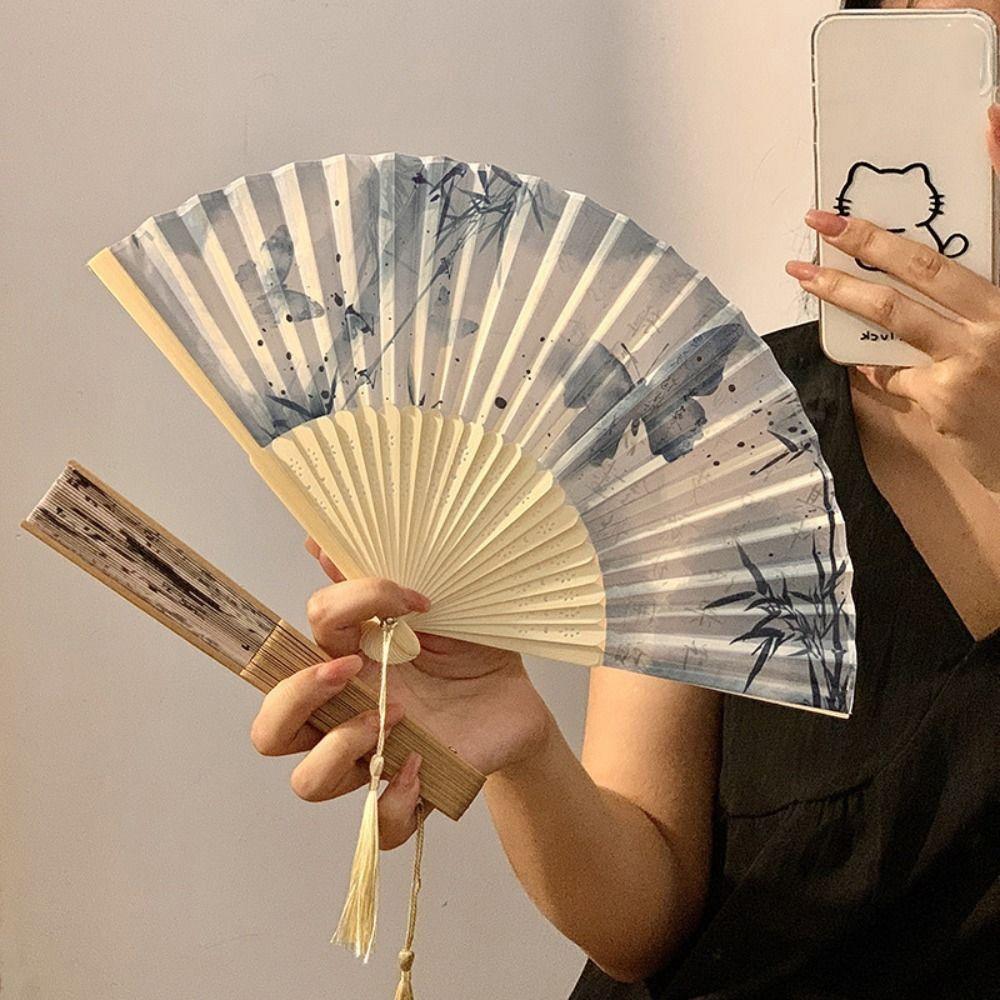 Butterfly Retro Handheld Fan Chinese Style Dance Fan Unisex Decorative Hand Fan Wedding