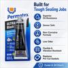 Original Permatex 82180 Ultra Black Gasket Maker RTV Silicone Sealant Sensor Safe Oil Resistant Automotive Glue