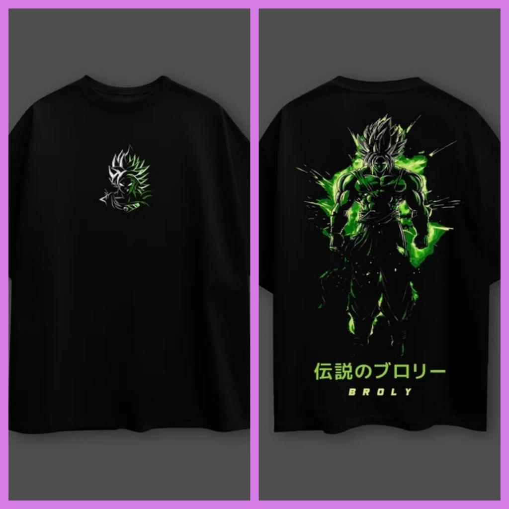 Аниме Dragon Ball Броли Свободная хлопковая футболка Мужская и женская Дышащая Высокое качество Y2K С коротким рукавом Летние футболки Унисекс