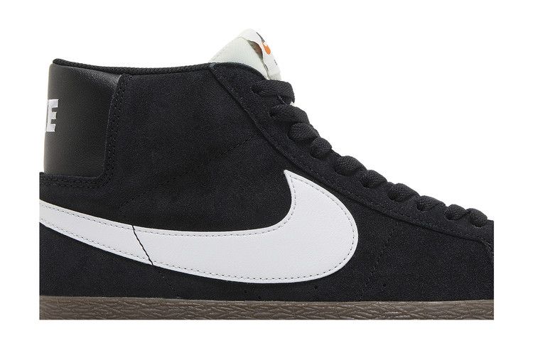 Men's Sneakers Nike SB Zoom Blazer Mid Black White Dark Gum Black/White-Black-Sail