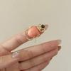 Macaron Color Retro Insect Ring Enamel Enamel Beetle Ring Vintage Beetle Opening Ring  Couple