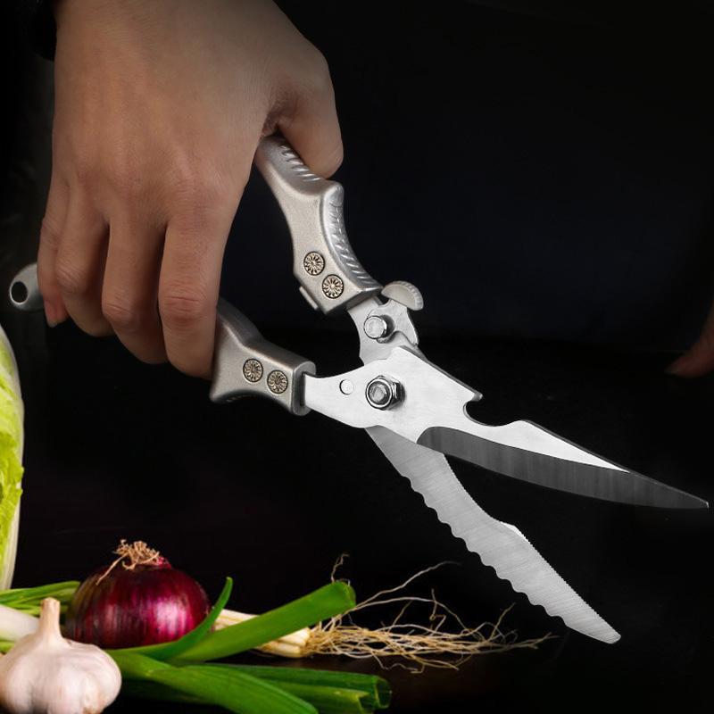 Ножницы для куриных костей из нержавеющей стали, кухонные ножницы, бытовые пищевые ножницы, ножницы для резки рыбы, курицы, утки