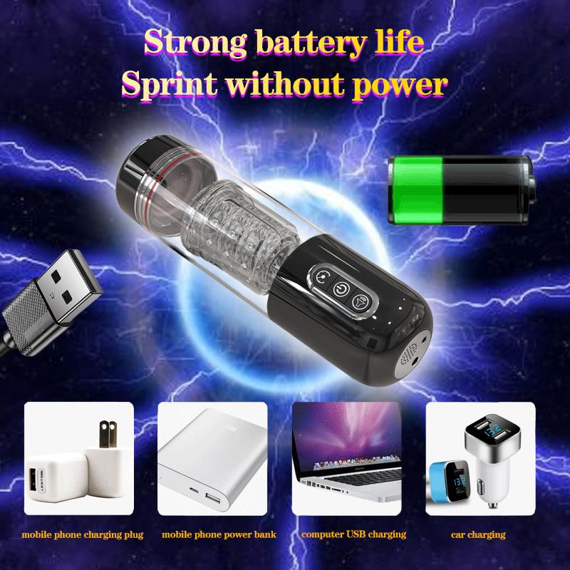 Новые Мужские Секс-Игрушки Умные Сосальные Телескопические Вращающиеся Чашки Для Мастурбации 5D Чувственные Большие Частицы Влагалище Сосание Карманные Товары Для Орального Секса Для Взрослых