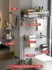 Aluminium Alloy Towel Rack Bathroom Storage Rack Non Punching Foldable Bathroom Towel Storage Rack Bathroom Pendant