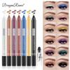 12 Colors Beauty Highlighter Eyeshadow Pencil Pen Eyeliner Pearlescent Long Lasting Silky Waterproof Pen Eyeshadow Stick Glitter Smooth Eyeshadow Pen