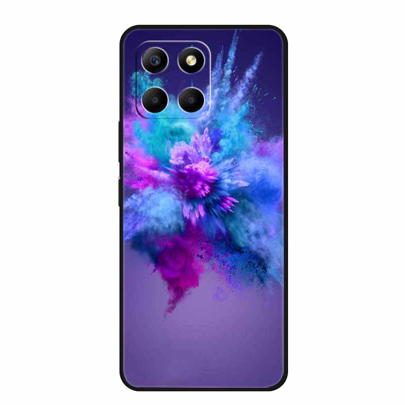 Чехол для Honor X6a Животные ТПУ Силикон Мягкая Задняя Крышка Телефона для Huawei Honor X6a HonorX6A 2023 Защитный Волк Черный Крутой Чехол