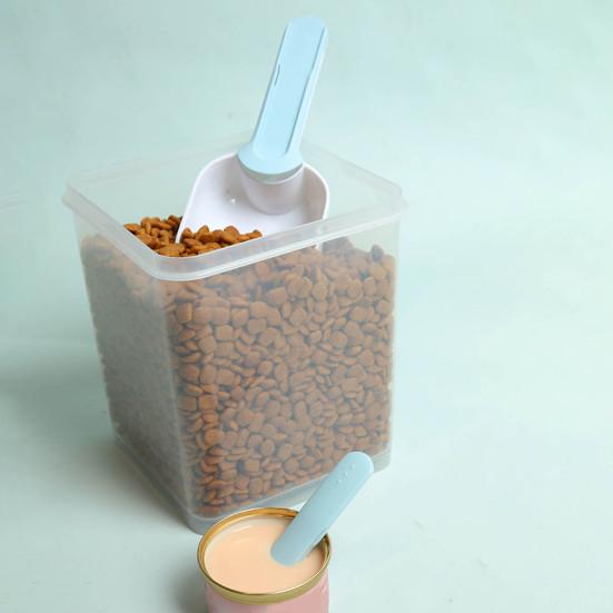 Лопата для корма для домашних животных, высокая прочность, удобная ручка, портативная ложка для кормления домашних животных с уплотнением