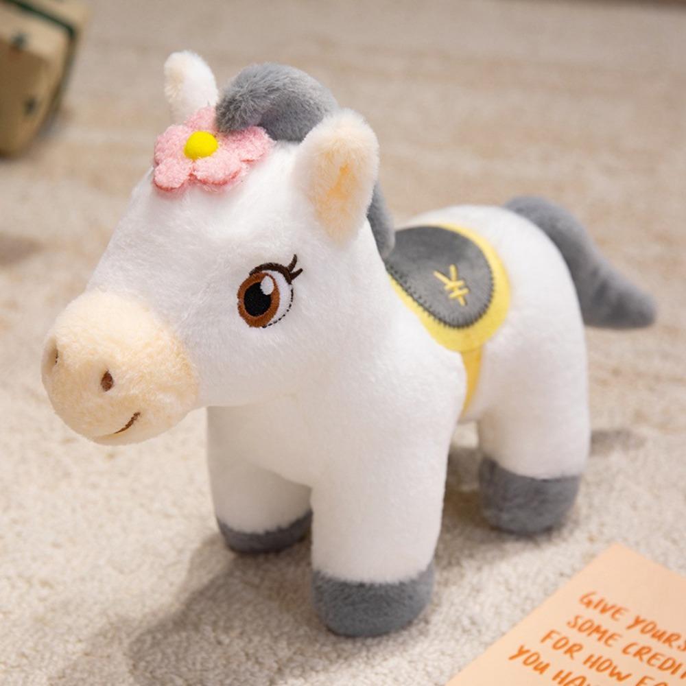 Cute Little Horse Pony Plush Toys Cozy Stuffed Cartoon Dollar Pony Blessing Occasion