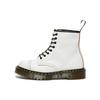 Dr. Martens 1460 Leather Chunky Round Toe Ankle Boots Unisex Boots White 27386100