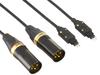 SAEC C Проводник Балансный XLR Кабель для наушников для Sennheiser Одинарный кабель PC-Triple HD650, 1,5 м, (SHC-B320FH65-1.5)