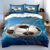 Soccer ball in net. Bedding sets Duvet cover sets Duvet covers Pillowcases(1 * Duvet Cover 2 * Pillowcases, without duvet insert)