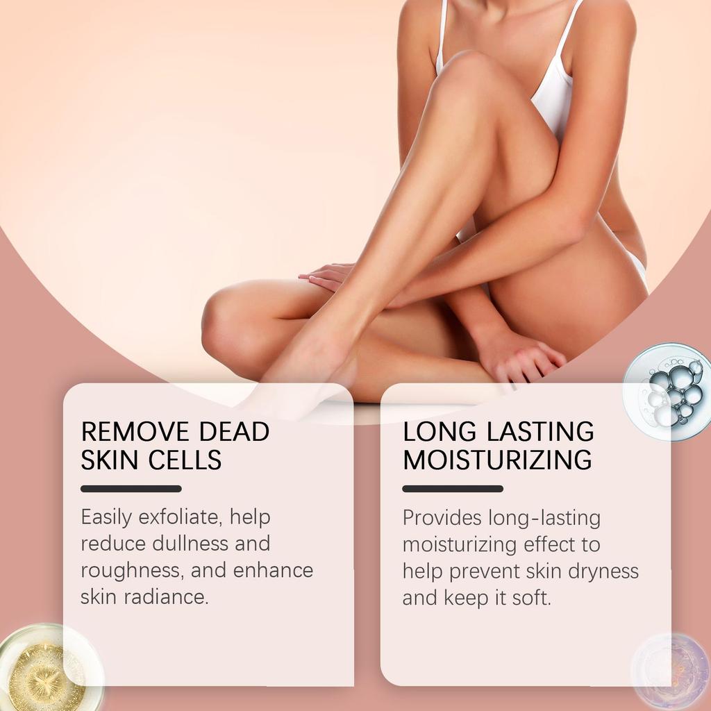Скраб для тела Медовый персик для более мягкой кожи Нежный отшелушивающий очищающий гель Осветляющий Глубоко очищающий Увлажняющий Блестящий Гладкий Скраб для тела