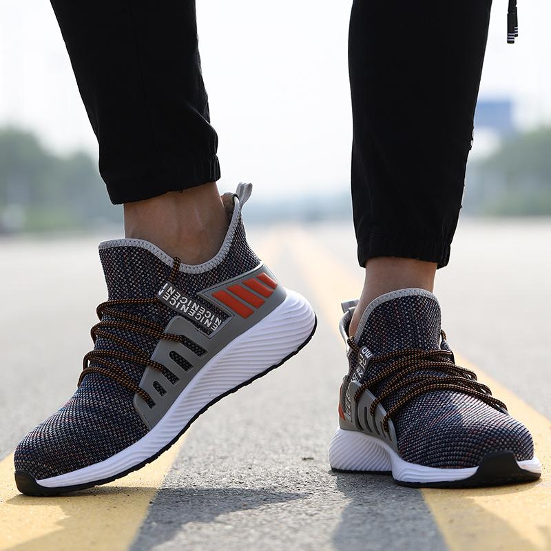 Обувь для страхования труда, ударопрочная и устойчивая к проколам, легкая и дышащая, удобная и модная защитная обувь